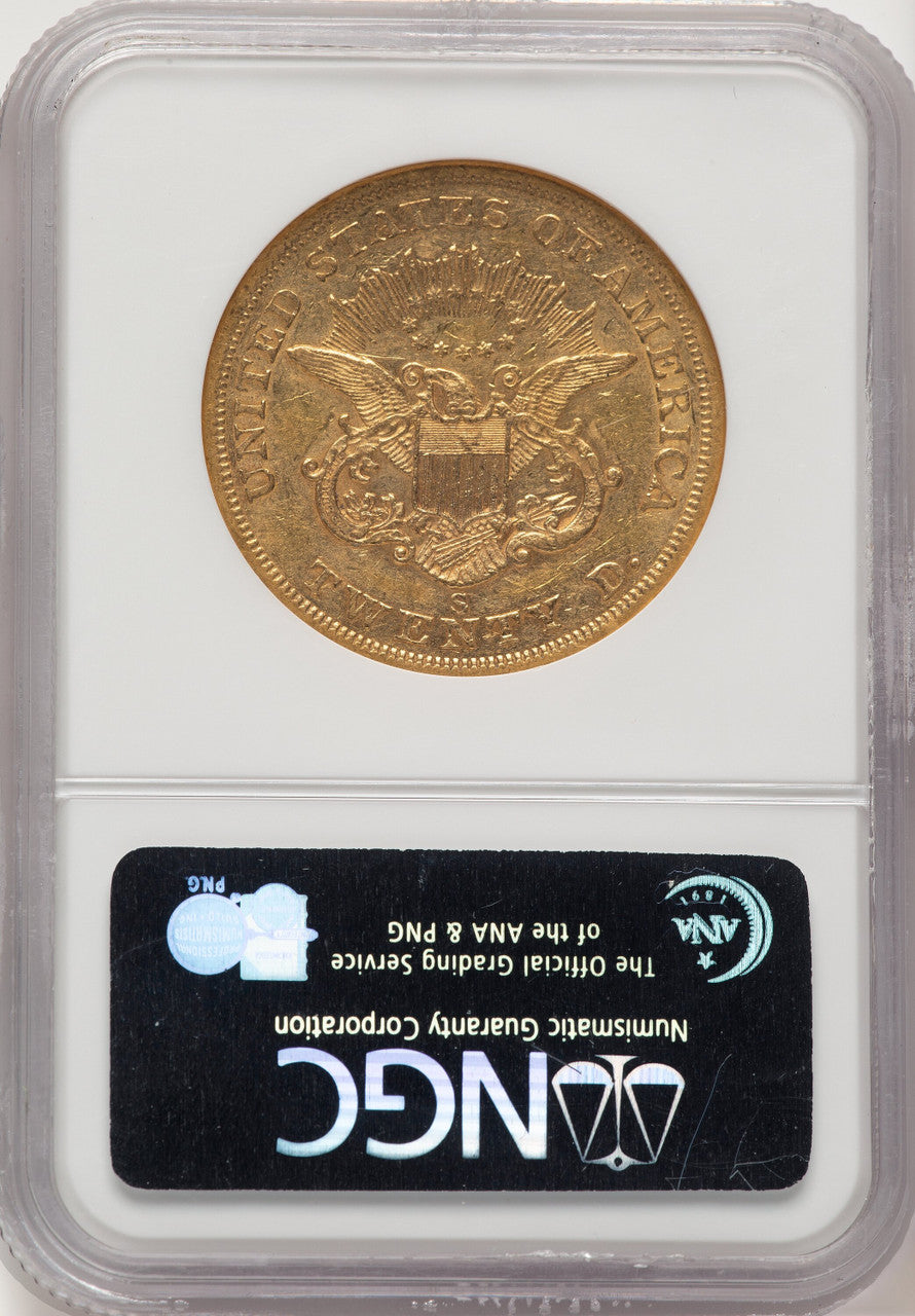 1856-S $20 Liberty Double Eagle NGC AU53 (520884028)