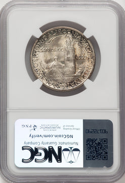 1935-S 50C San Diego Brown Label Commemorative Silver NGC MS67
