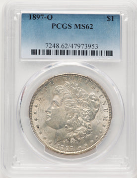 1897-O Blue Gradient Morgan Dollar PCGS MS62