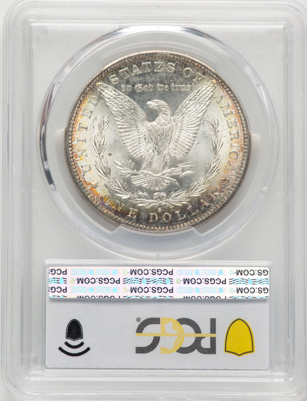 1885-S Blue Gradient Morgan Dollar PCGS MS63