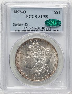 1895-O CAC Morgan Dollar PCGS AU55