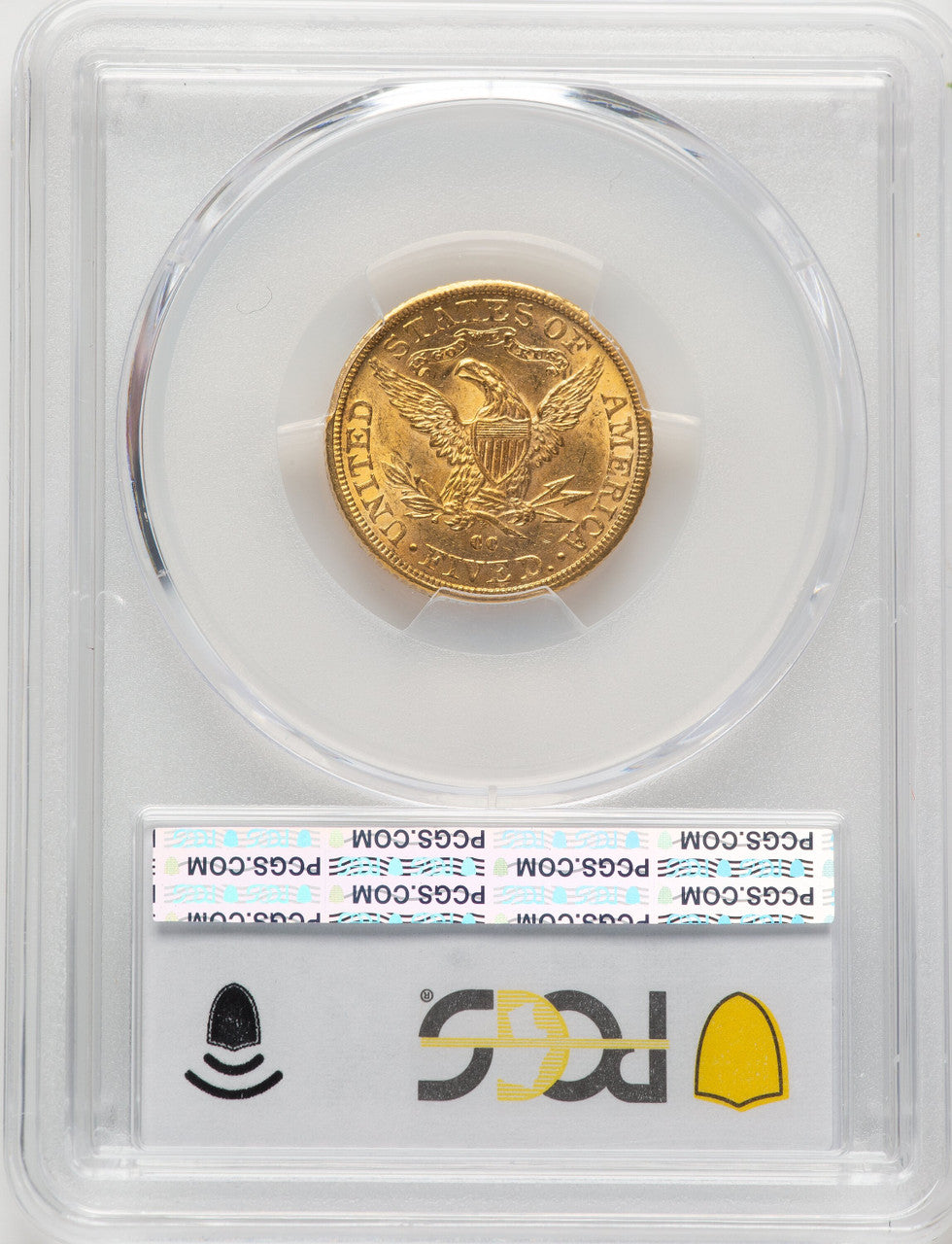 1891-CC $5 Liberty Half Eagle PCGS MS63