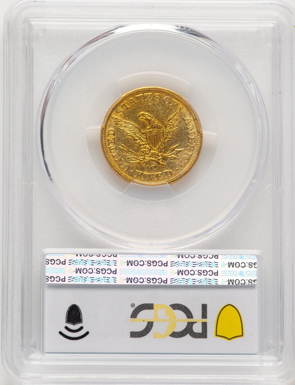 1844-C $5 Liberty Half Eagle PCGS AU53