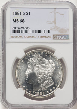 1881-S Morgan Dollar NGC MS68 (769947020)
