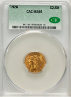 1926 $2.50 Indian Quarter Eagle CACG MS65 (520369056)