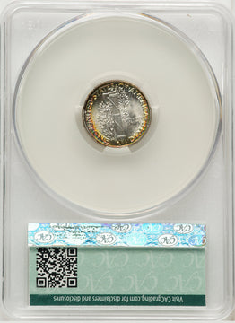 1928 10C FB Mercury Dime CACG MS68