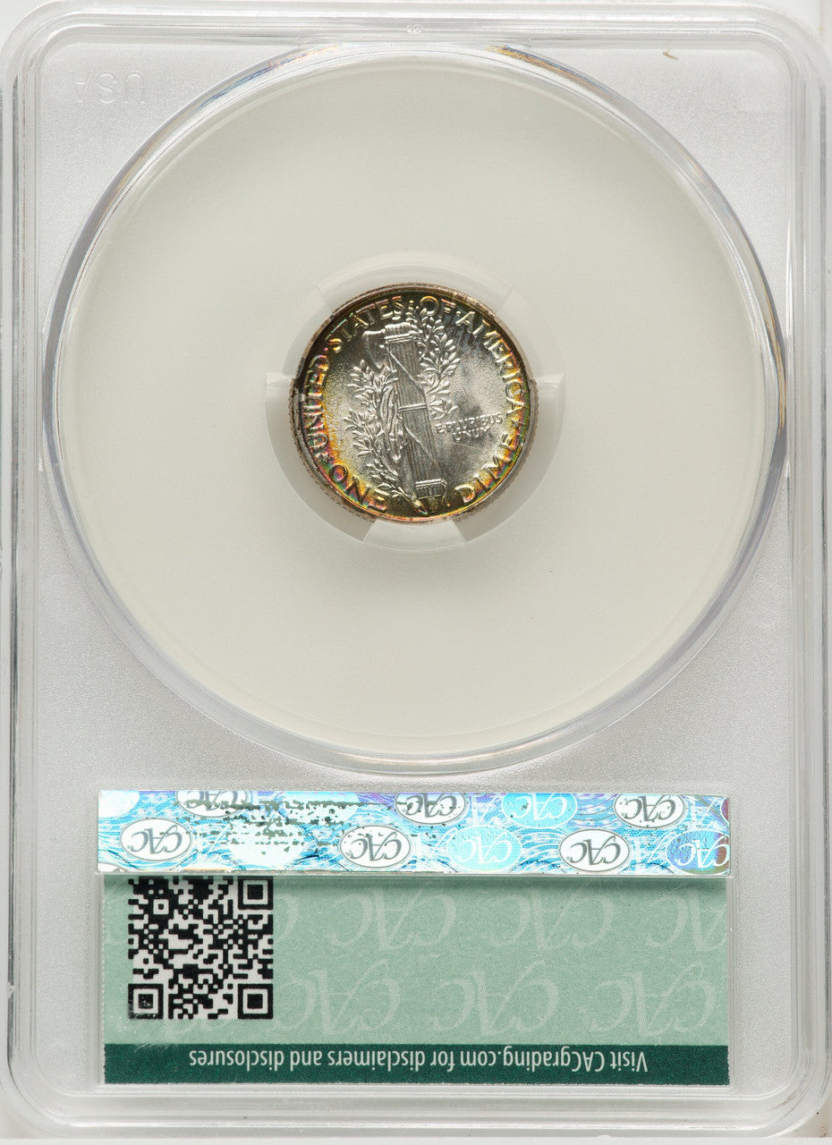 1928 10C FB Mercury Dime CACG MS68