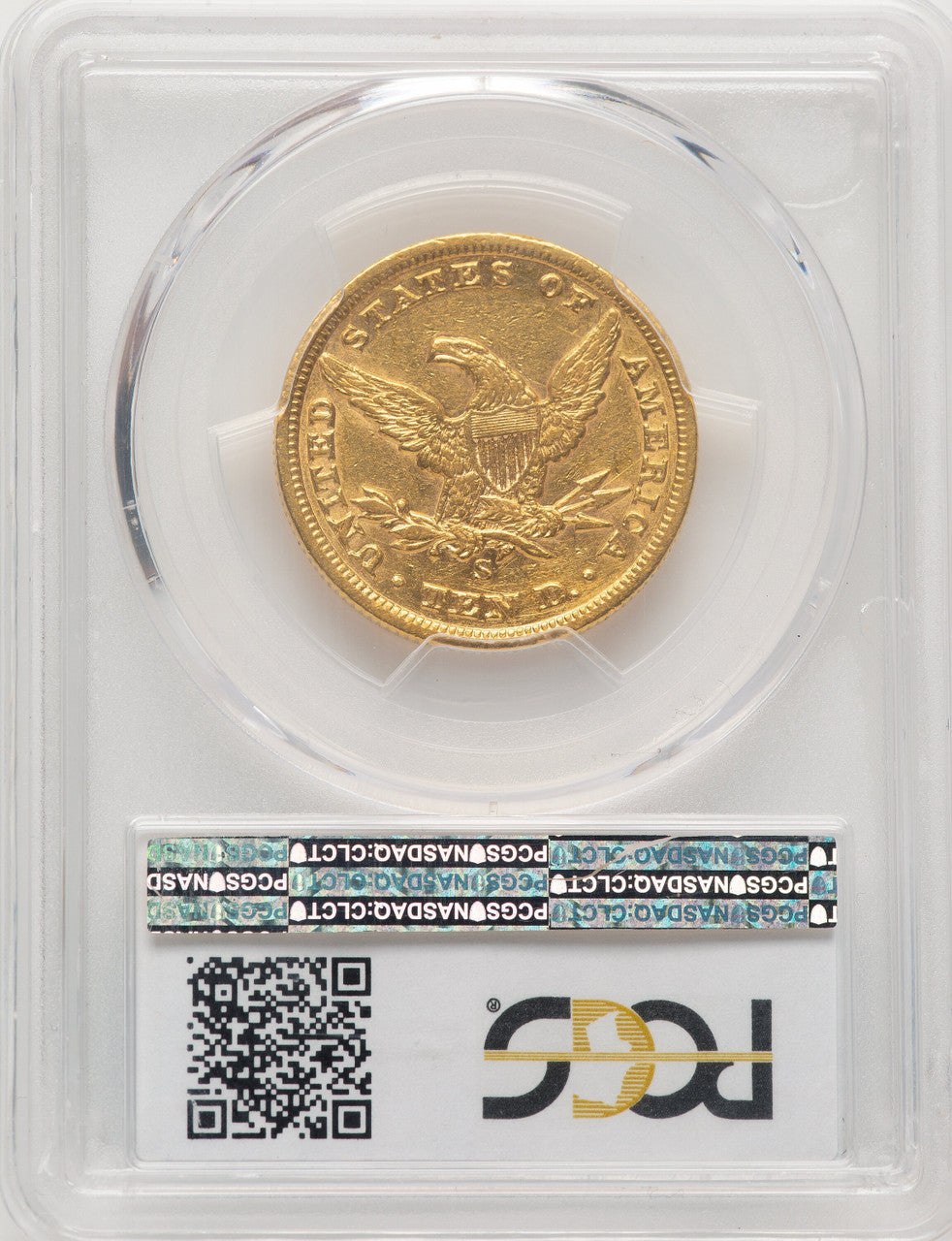 1858-S $10 Liberty Eagle PCGS AU53 (776171001)