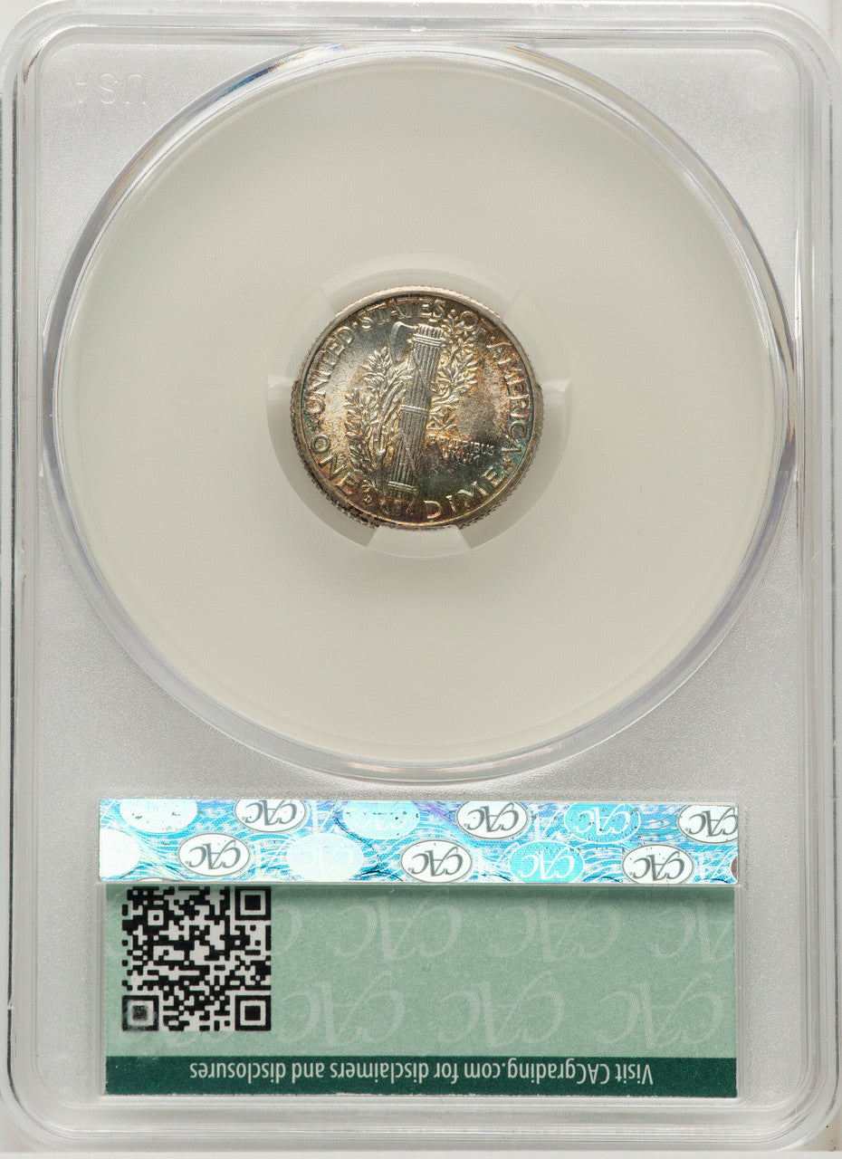 1916-D 10C FB CACG Plus Mercury Dime CACG MS64+