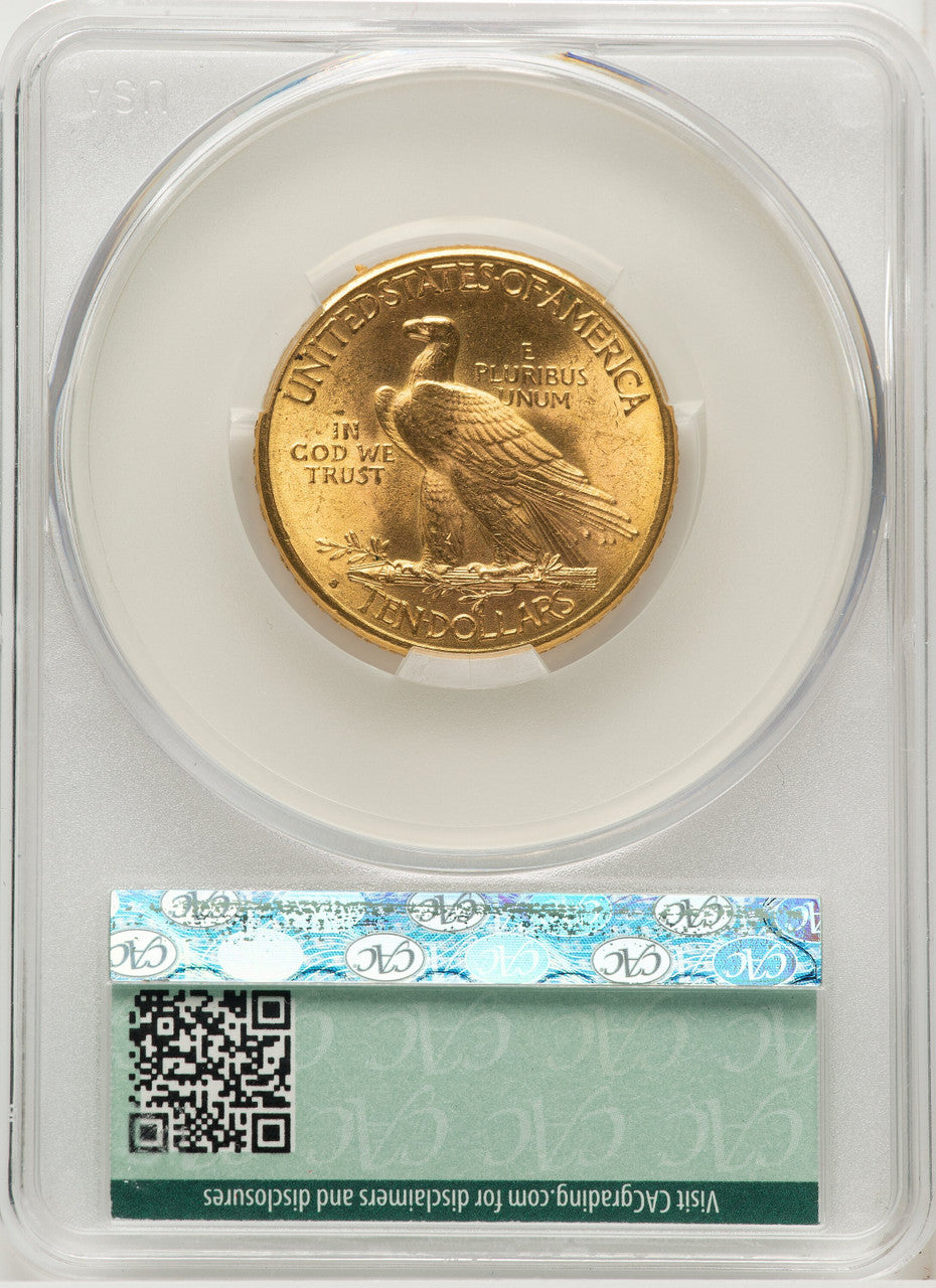 1912-S $10 Indian Eagle CACG MS65