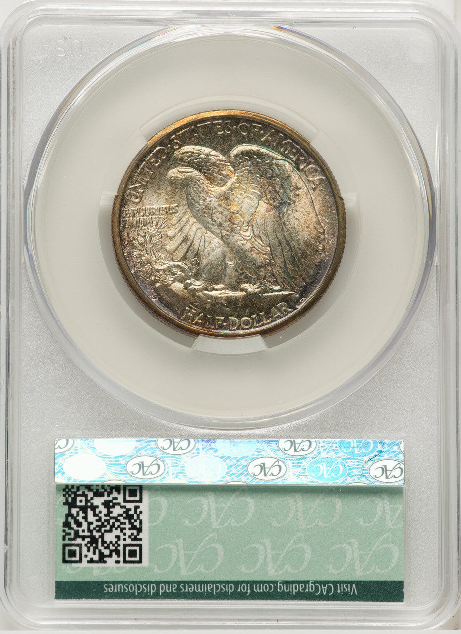 1933-S 50C CACG Plus Walking Liberty Half Dollar CACG MS67+