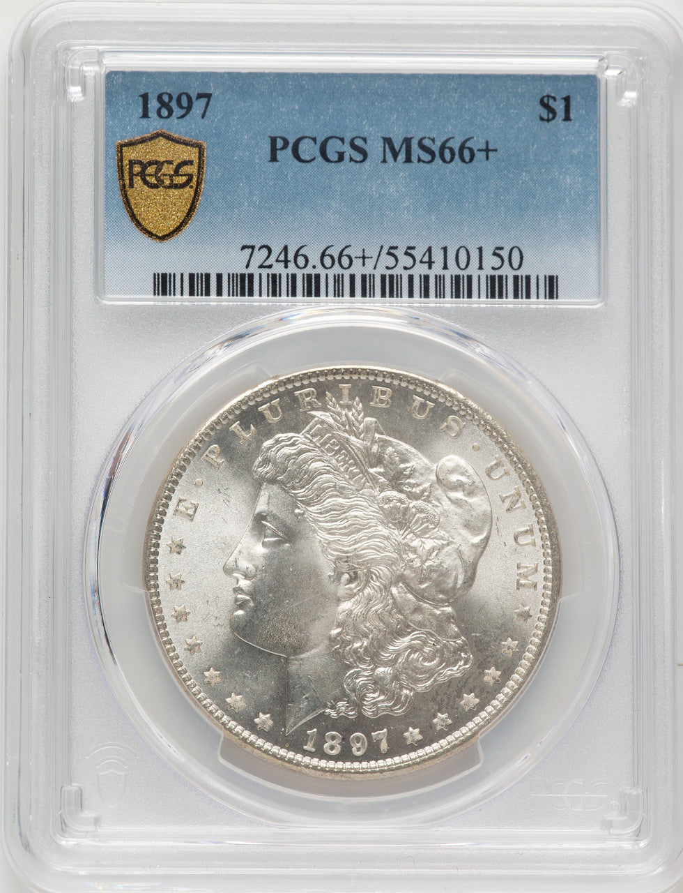 1897 Morgan Dollar PCGS MS66+