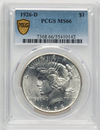 1926-D Peace Dollar PCGS MS66 (774723001)