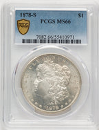 1878-S Morgan Dollar PCGS MS66 (772289001)