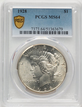 1928 Peace Dollar PCGS MS64 (772935001)