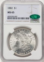1882 CAC Morgan Dollar NGC MS65