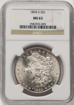 1894-S Morgan Dollar NGC MS63