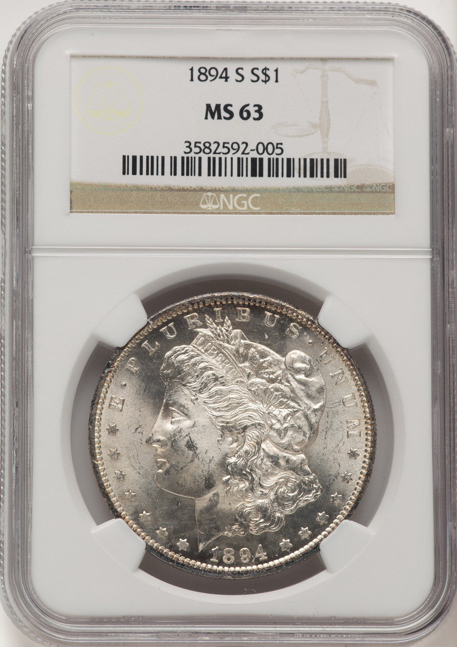 1894-S Morgan Dollar NGC MS63