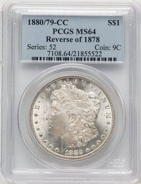 1880-CC Reverse of 1878 Morgan Dollar PCGS MS64 (776119002)