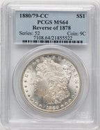1880-CC Reverse of 1878 Morgan Dollar PCGS MS64 (776119002)