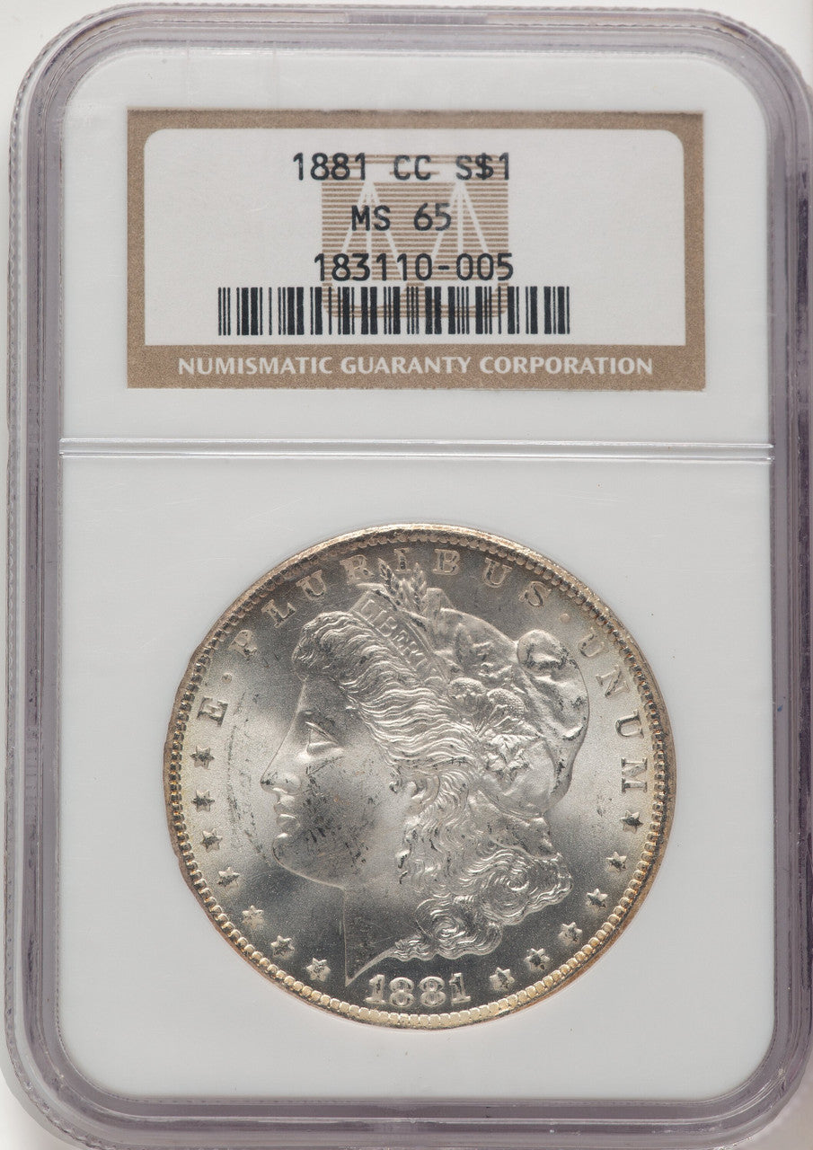 1881-CC Morgan Dollar NGC MS65 (775821184)