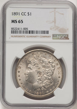 1891-CC Morgan Dollar NGC MS65