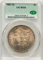 1882-CC Morgan Dollar CACG MS66