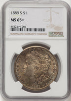 1889-S Morgan Dollar NGC MS65+