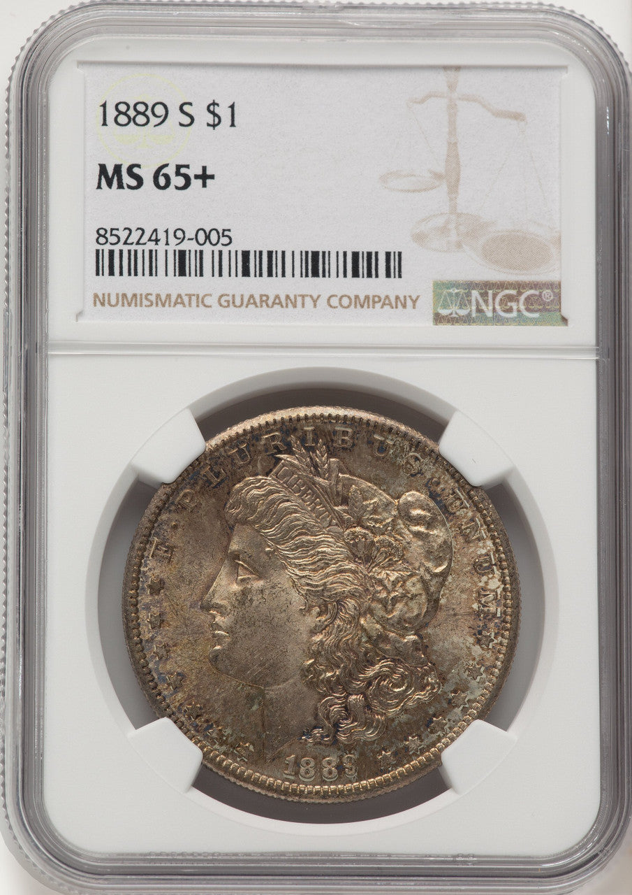1889-S Morgan Dollar NGC MS65+
