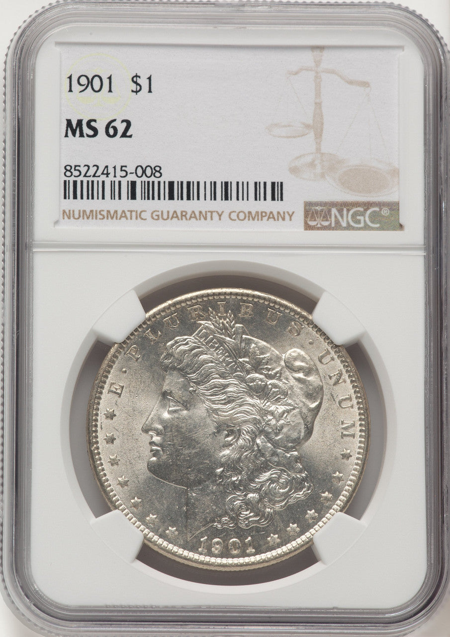 1901 Morgan Dollar NGC MS62