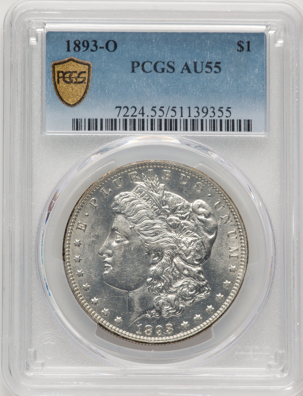 1893-O Morgan Dollar PCGS AU55