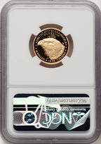 2022-W G$10 Quarter Ounce Gold Eagle NGC PF70 Ed Moy