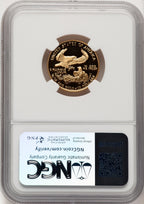 1992-P $10 Quarter-Ounce Gold Eagle Brown Label NGC PF70 (773775006)