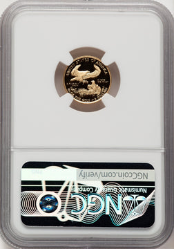 2021-W $5 Tenth Ounce Gold Eagle T-1 First Strike 2022 US Mint Releases Mike Castle NGC PF70