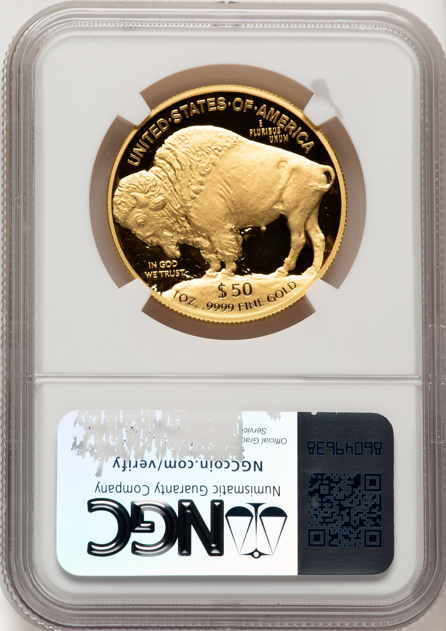 2020-W G$50 Gold Buffalo DCAM Brown Label NGC PF70 (520716010)