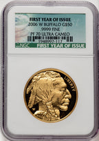 2006-W $50 One-Ounce Gold Buffalo .9999 Fine Gold NGC PF70 (520895050)