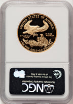 2007-W $50 One-Ounce Gold Eagle First Strike ER Blue NGC PF70