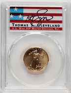 2021 $10 Quarter Ounce Gold Eagle Type Two FDI FDI Thomas Cleveland PCGS MS70