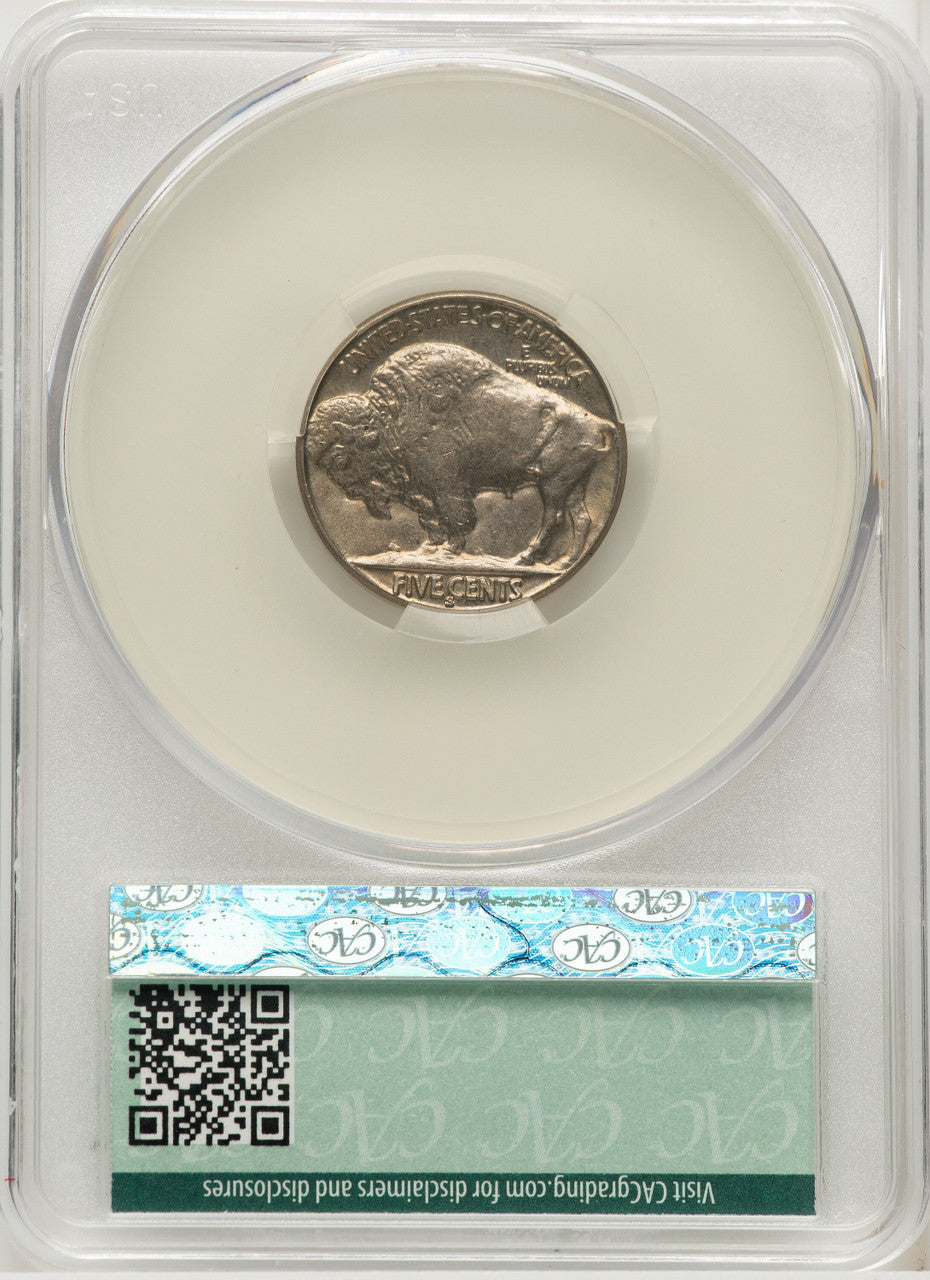 1926-S 5C Buffalo Nickel CACG MS63
