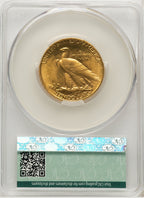 1907 $10 Rolled Rim CACG Plus Indian Eagle CACG MS65+