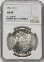 1881-S Morgan Dollar NGC MS68 (775899002)