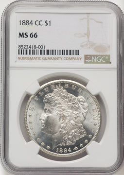 1884-CC Morgan Dollar NGC MS66 (507104001)