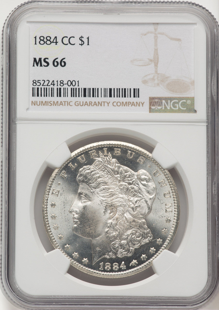 1884-CC Morgan Dollar NGC MS66 (507104001)