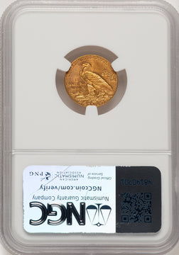 1915 $2.50 Indian Quarter Eagle NGC MS62 (774838019)