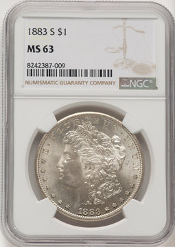 1883-S Morgan Dollar NGC MS63 (773058006)