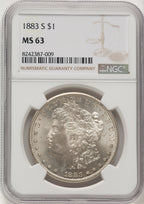 1883-S Morgan Dollar NGC MS63 (773058006)