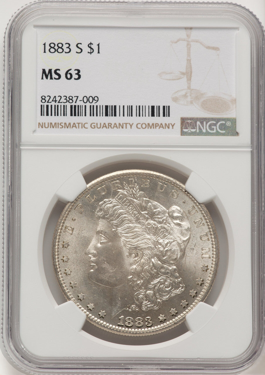 1883-S Morgan Dollar NGC MS63 (773058006)