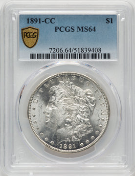 1891-CC Morgan Dollar PCGS MS64 (774723006)
