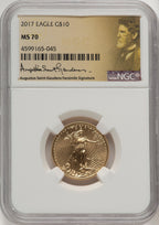2017 $10 Quarter-Ounce Gold Eagle NGC MS70 (520403240)
