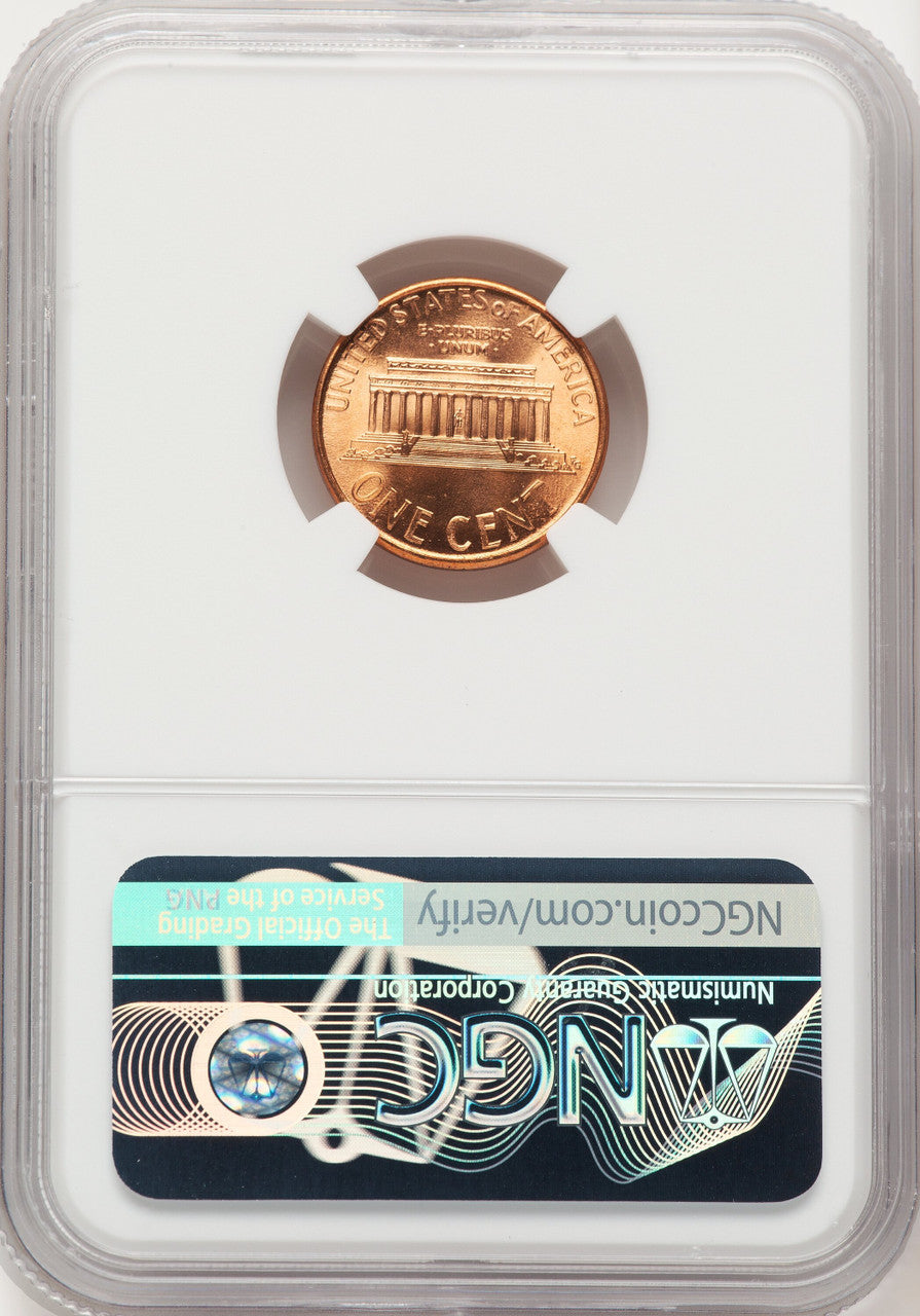 1995 1C DBL DIE Lincoln Cent NGC MS68+ (766802005)